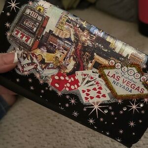 Las Vegas Themed Black Wallet